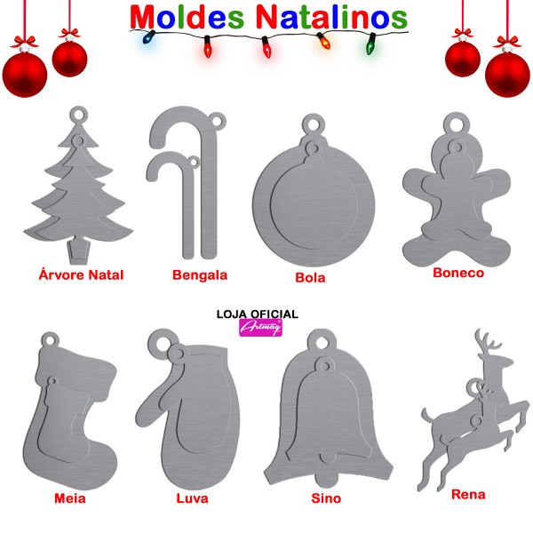 Kit Moldes Natal Natalinos